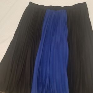 Bcbgmaxazria Tisa Color-Blocked Midi Skirt medium